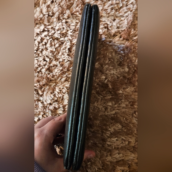 F87934 Coach Double Zip Wallet In Signature Black Leather - Picture 5 of 14